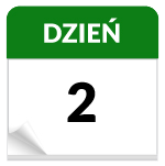 Kartka z kalendarza dzień 2